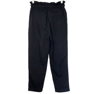 7187 * LOFT Outlet High Rise Straight Leg Cotton Pants Black Size XS